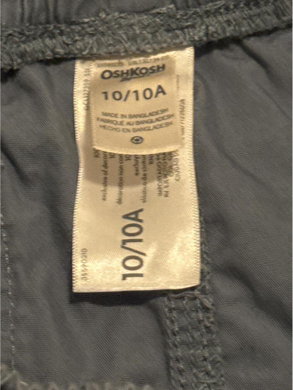 OshKosh Kids Boys Pull on Pants Size 10/10A Gray Casual Wear - Picture 2 of 3